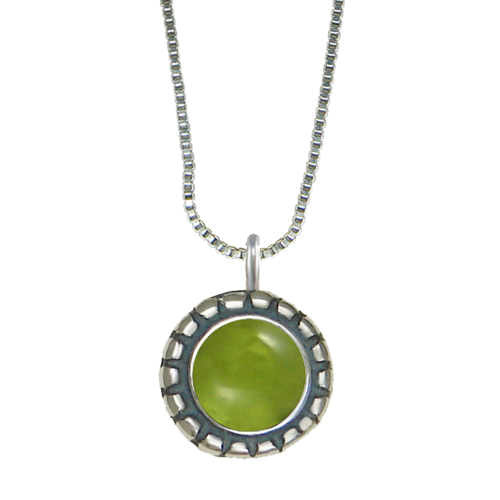 Sterling Silver Little Peridot Pendant Necklace